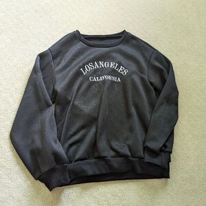 Black Los Angeles crewneck